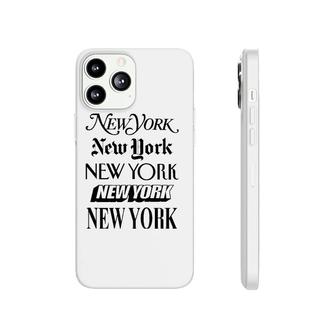 New York City Newsprint Typography Phonecase iPhone | Mazezy
