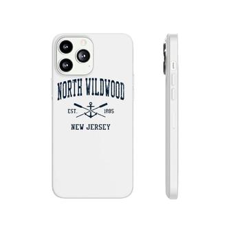 North Wildwood Nj Vintage Navy Crossed Oars & Boat Anchor Phonecase iPhone | Mazezy