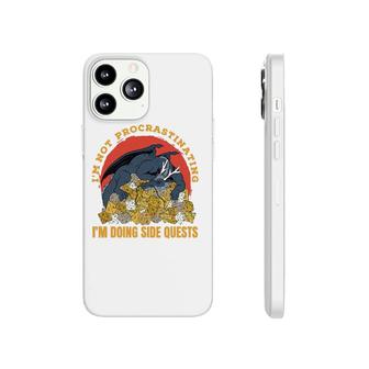 Not Procrastinating Side Quest Dungeon Rpg Dice Dragon Phonecase iPhone | Mazezy