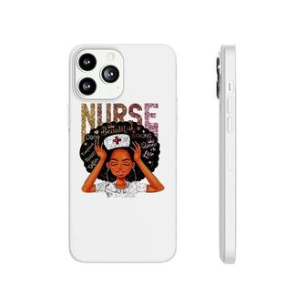 Nurse Black Woman Magic Afro Melanin Queen Black History Phonecase iPhone | Mazezy