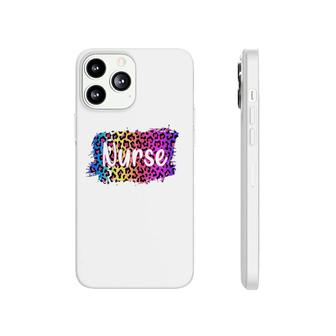 Nurse Colorful Leopard Print Gift Nursing Rn Phonecase iPhone | Mazezy