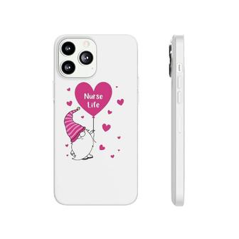 Nurse Life Gnome Pink Heart Phonecase iPhone | Mazezy