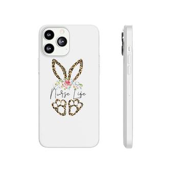 Nurse Life Nursing Easter Day Leopard Bunny Flower Phonecase iPhone | Mazezy