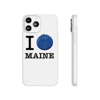 Official I Love Maine , Blueberry Design Tee Phonecase iPhone | Mazezy