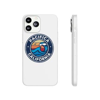 Pacifica California Ca Vintage Nautical Waves Design Phonecase iPhone | Mazezy