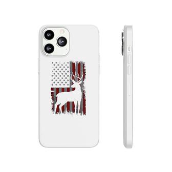 Patriotic American Flag Deer Hunter Gift Phonecase iPhone | Mazezy DE