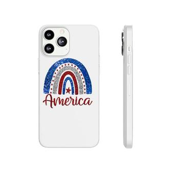 Patriotic Rainbow America Love Usa Scandinavian Rainbow Art Phonecase iPhone | Mazezy