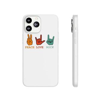 Peace Love Rock And Roll Retro Vintage Peace Loving Musician Phonecase iPhone | Mazezy