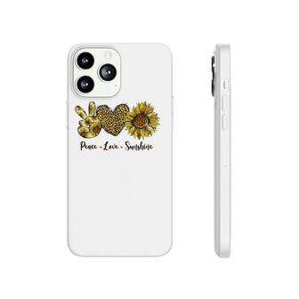 Peace Love Sunshine Sunflower Hippie Sunflower Lover Phonecase iPhone