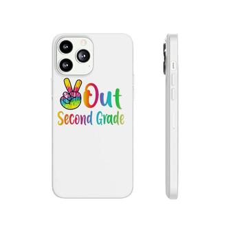 Peace Out Second Grade Tie Dye Graduation Class Of 2021 Ver2 Phonecase iPhone | Mazezy