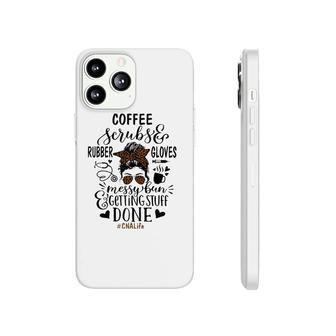 Ph Leopard Messy Bun Nurse Cna Life Nursing Coffee Phonecase iPhone | Mazezy