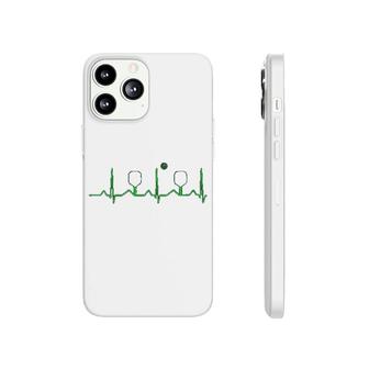 Pickleball Heartbeat Funny Gift Phonecase iPhone | Mazezy