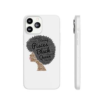 Pisces Black Queen Afro Natural Hair For Black Women Phonecase iPhone | Mazezy