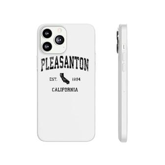 Pleasanton California Ca Vintage Sports Design Black Print Phonecase iPhone | Mazezy