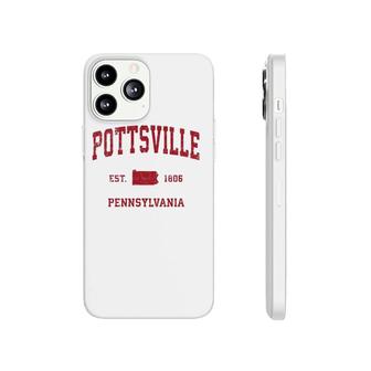 Pottsville Pennsylvania Pa Vintage Sports Design Red Print Phonecase iPhone | Mazezy