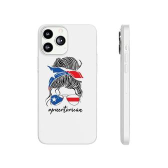 Puertorican Puerto Rican Puerto Rico Women Messy Bun Phonecase iPhone | Mazezy