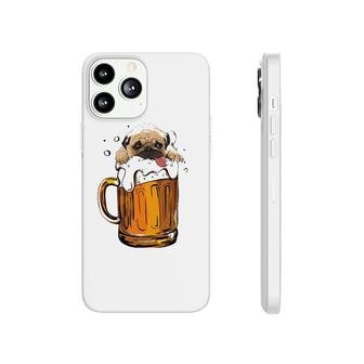 Pug Dog Beer Drinking Funny Cute Dog Lovers Gifts Phonecase iPhone | Mazezy