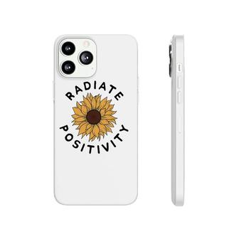 Radiate Positivity Sunflower Positive Message Human Kindness Phonecase iPhone | Mazezy