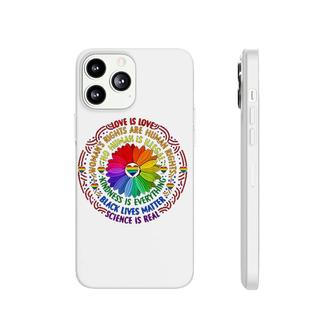 Rainbow Black Lgbt Pride Flower Phonecase iPhone | Mazezy