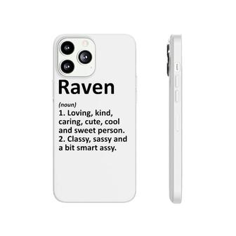 Raven Definition Personalized Name Funny Birthday Gift Idea Phonecase iPhone | Mazezy