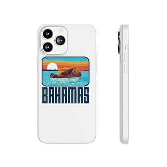 Retro Bahamas Swimming Pig Funny Vintage Feral Hog Beach Phonecase iPhone | Mazezy