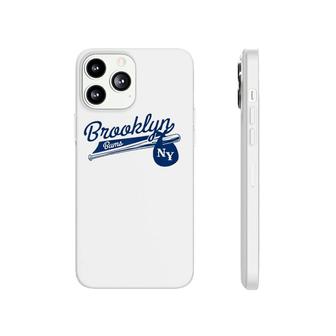 Retro Brooklyn Bums New York Baseball Ebbets Field Raglan Baseball Tee Phonecase iPhone | Mazezy