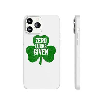 Saint Patrick's Day Funny Gift Zero Lucks Given Tank Top Phonecase iPhone | Mazezy DE
