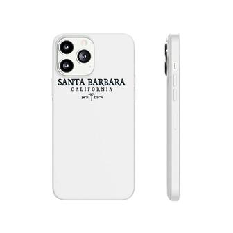 Santa Barbara California Palm Tree Surf Beach Gift Phonecase iPhone | Mazezy