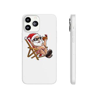 Santa Christmas In July Funny Men Women Hawaiian Tropical Phonecase iPhone | Mazezy