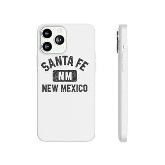 Santa Fe Nm Gym Style Black With Distressed Black Print Phonecase iPhone | Mazezy
