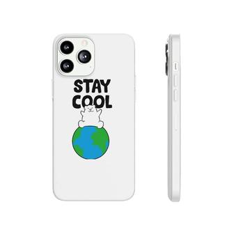 Save Earth Polar Bear Stay Cool Earth Polar Bear Phonecase iPhone | Mazezy UK