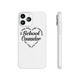 School Counselor Heart Word Cloud Phonecase iPhone | Mazezy