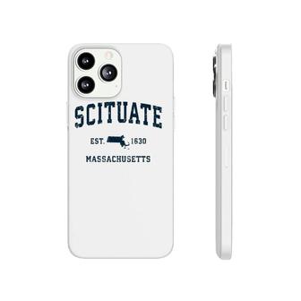 Scituate Massachusetts Ma Vintage Sports Design Navy Print Phonecase iPhone | Mazezy