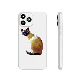 Seal Point Siamese Cat Oil Painting Phonecase iPhone | Mazezy