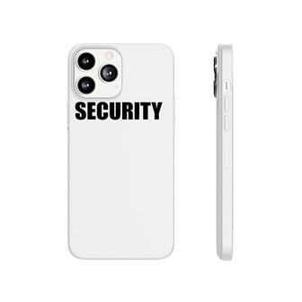 Security In Black Letter One 1 Side Only Phonecase iPhone | Mazezy CA