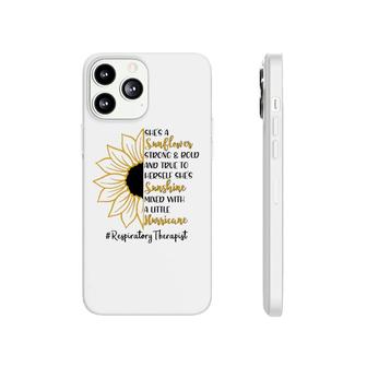 She A Sunflower Respiratory Therapist Phonecase iPhone | Mazezy