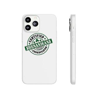 Shenanigans Coordinator - Shamrock Apparel St Patrick's Day Raglan Baseball Tee Phonecase iPhone | Mazezy