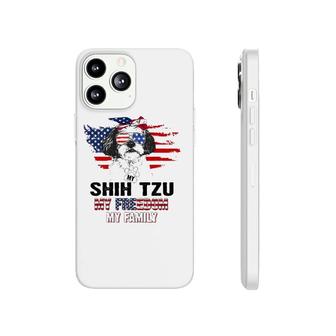 Shih Tzu American Flag - Patriotic Dog Lover Gift Phonecase iPhone | Mazezy