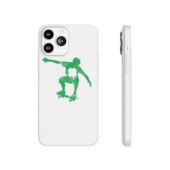 Skate Skater Skateboard Gift St Patrick's Day Shamrock Phonecase iPhone | Mazezy