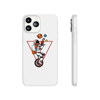 Space Astronaut Bicycle Juggling Planets Cosmic Astronomy Phonecase iPhone | Mazezy