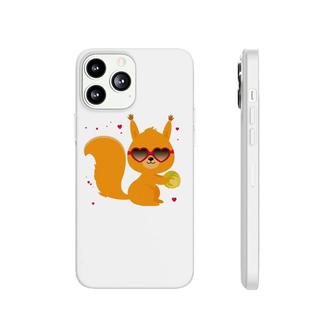 Squirrel Heart Glasses Valentine's Day Squirrel Phonecase iPhone | Mazezy