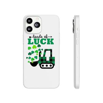 St Patricks Day Truck Gift Loads Of Luck Buffalo Plaid Phonecase iPhone | Mazezy