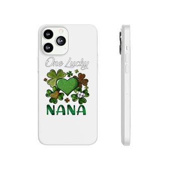 St Patrick's Day Women's Shamrock Buffalo Plaid Lucky Nana Phonecase iPhone | Mazezy