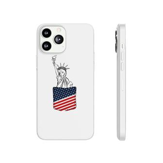 Statue Of Liberty Pocket 4Th Of July Patriotic American Flag Phonecase iPhone | Mazezy