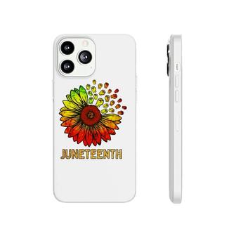 Sunflower Fist For Melanin Women Black History On Juneteenth Phonecase iPhone | Mazezy