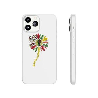 Sunflower Fist Juneteenth Black History African Phonecase iPhone | Mazezy