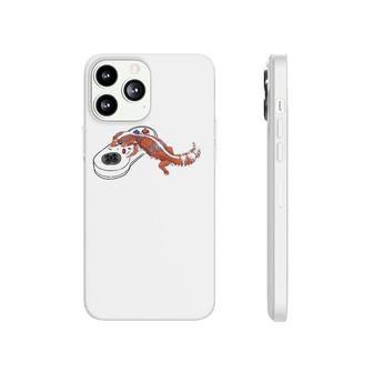 Tangerine Caramel African Fat Tail Gecko Playing Video Game Premium Phonecase iPhone | Mazezy
