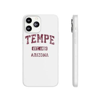 Tempe Arizona Az Vintage Athletic Sports Design Pullover Phonecase iPhone | Mazezy