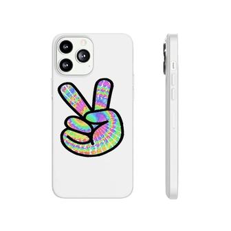 Tie-Dye Peace Sign Love Happy Colorful Tie-Dye Hippie Finger Phonecase iPhone | Mazezy AU