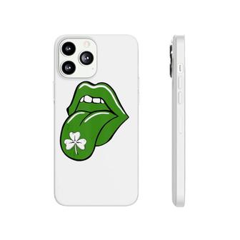 Tongue Shamrock Green Lips St Patrick's Day Tank Top Phonecase iPhone | Mazezy